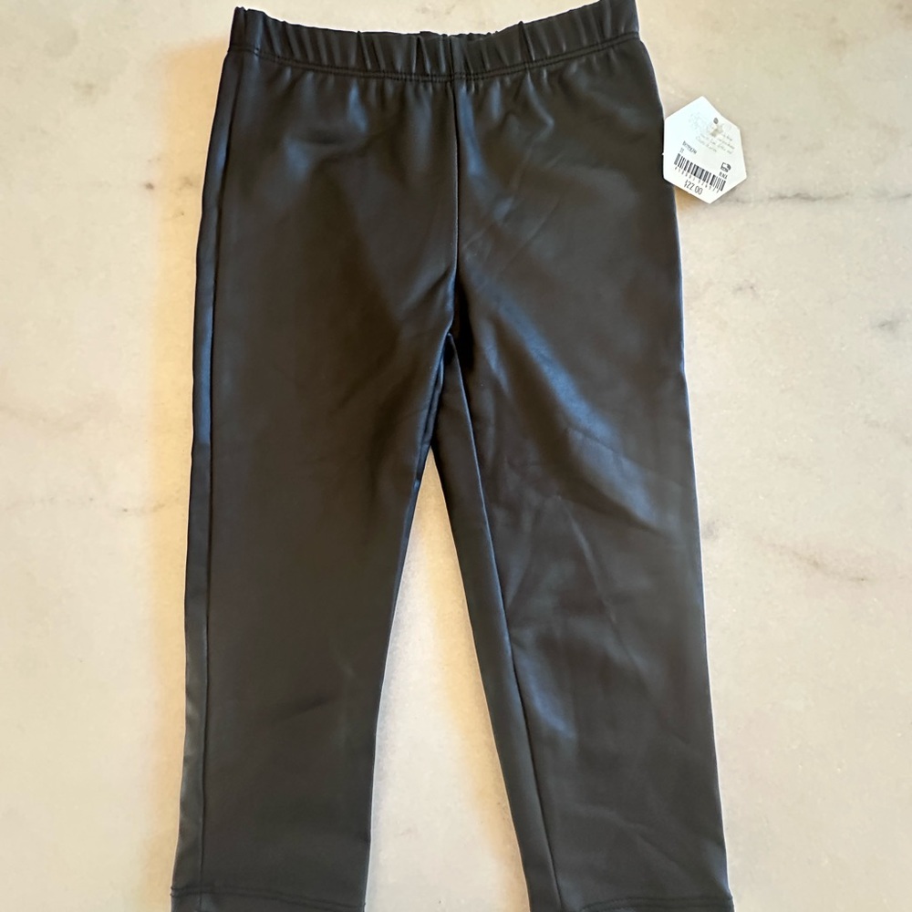 Altar'd State Kids Black Leather Leggings